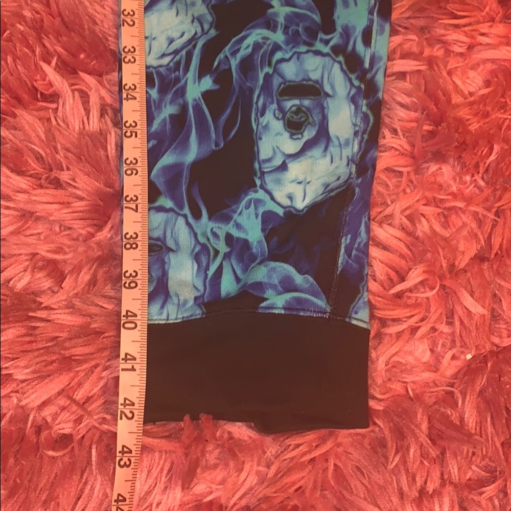 BAPE Flame Slim Sweatpants Blue - Picture 3 of 10